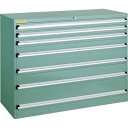 【送料別途】【直送品】TRUSCO VE13S型キャビネット 1300X550XH1000 引出7段 VE13S-1002