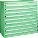 【送料別途】【直送品】TRUSCO VE13S型キャビネット 1300X550XH1200 引出9段 VE13S-1206