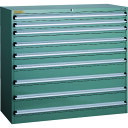 【送料別途】【直送品】TRUSCO VE13S型キャビネット 1300X550XH1200 引出9段 VE13S-1207