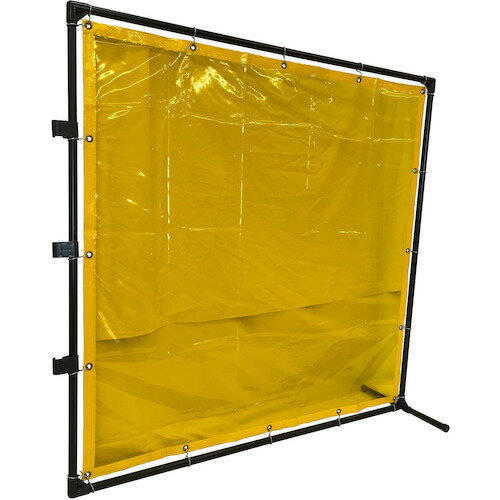 【送料別途】【直送品】TRUSCO 溶接遮光フェンス 1515型接続 固定足 黄 YF1515SK-Y