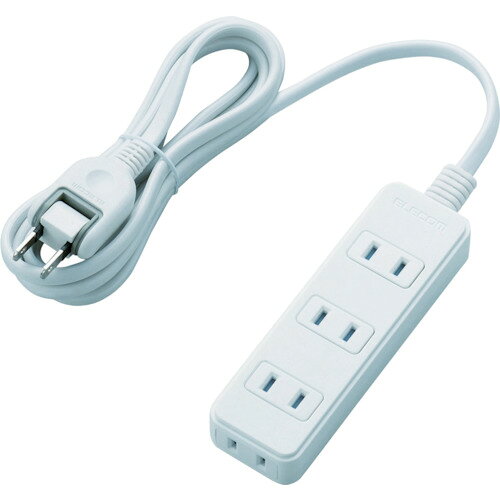 エレコム ほこりシャッター付き電源タップ T-ST02-22420WH