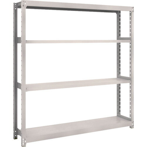 【送料別途】【直送品】TRUSCO スチール製軽中量ボルトレス棚 M2型 W1460×D300×H1500 4段 単体 ネオグレー M2-5534:NG