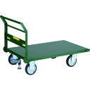 【送料別途】【直送品】TRUSCO 鋼鉄製運搬車 1200X750 Φ200プレス車 Lストッパー付 SH-1NSS