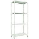 【送料別途】【直送品】TRUSCO スチールラック 軽量棚 中棚ボルトレス型 875X300X2100 4段 ネオグレー L73V-14:NG