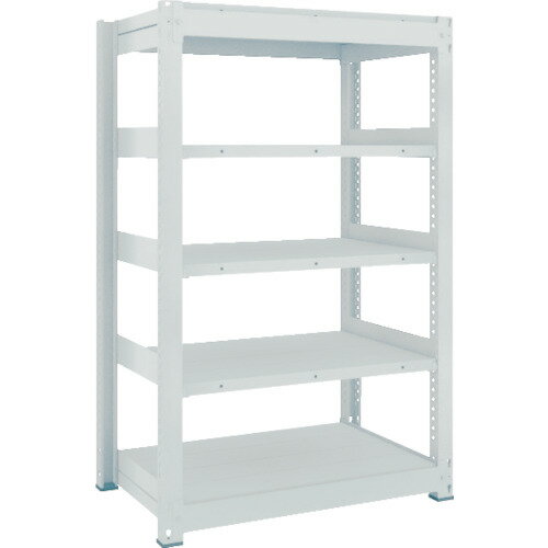 【送料別途】【直送品】TRUSCO TUG型中量ボルトレス棚 300kg 単体型 1555×476×H1500 5段 TUG300-55S-5