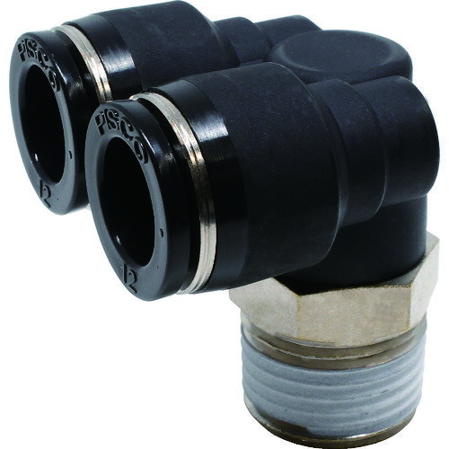 ピスコ チューブフィッティング ブランチエルボチューブ12ネジ04 PAX12-04