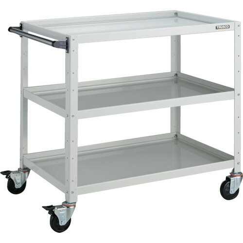 【送料別途】【直送品】TRUSCO ツールワゴン バーディワゴン 900X600XH880 3段 ホワイト BDW-993-W