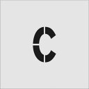 IM ステンシル C 文字サイズ100×65mm AST-C10065