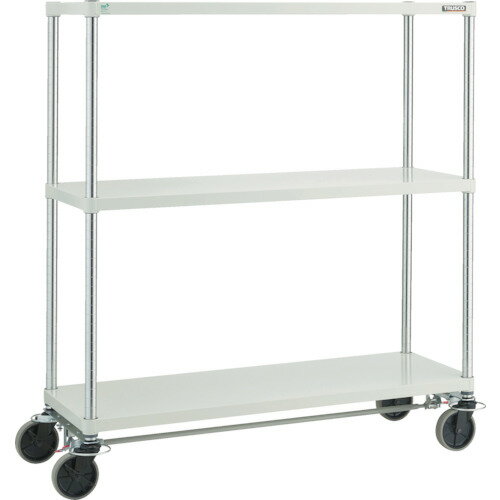 【送料別途】【直送品】TRUSCO スチールラック フェニックスラック 1500X600 U車輪4輪S付 W色 抗菌粉体塗装 PER-4563-U125-B4-W