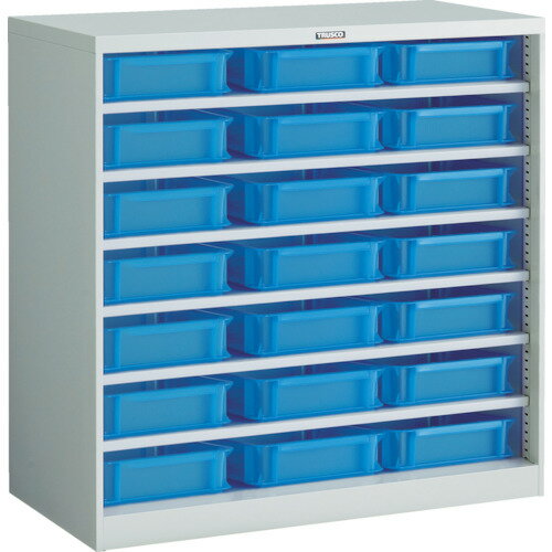 【送料別途】【直送品】TRUSCO パーツケース バンラックケースCF型 TSK-6BX21個付 306CF-SK21B