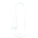 TRUSCO プラカラビナ ホワイト 6MM (2個入) TCK6W(3)