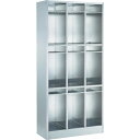 【送料別途】【直送品】TRUSCO SUS304長靴ロッカー ロングタイプ中棚付 1列3段 SLNG-3-13T