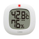 デジタル温湿度計 ルミール ホワイト ホワイト dretec ドリテック O-423WT