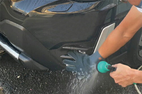 シグネット SIGNET 両面シリコン洗車手袋テブラシ グレー 49057