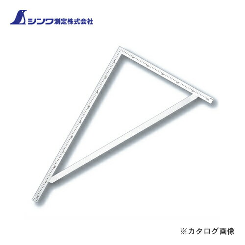 【送料別途】【直送品】シンワ測定 曲尺筋交付大金 ステン 1m×60cm 表裏同目 63121