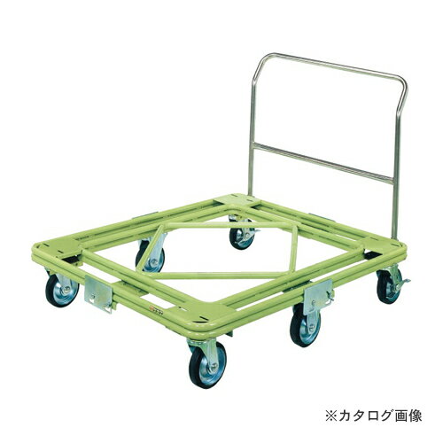 【送料別途】【直送品】サカエ SAKAE 自在移動回転台車 重量型 取手付タイプ RH-1TG