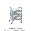 【送料別途】【直送品】サカエ CSワゴン透明ボックス付 CSC-16T