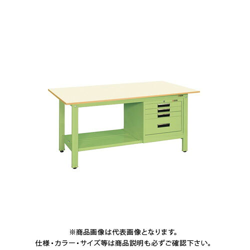 【注意】 ※商品画像はカタログ画像(代表画像)となっております。 実際の商品の色・サイズとは異なる場合がございますので、ご購入の際は商品説明文、メーカーカタログを併せてご確認いただきます事をお勧め致します。 【メーカー】 ●サカエ 【特長】 ●小物管理に優れたキャビネットを作業台へ組み込みました 【仕様】 ●セット内容・付属品：SVEキャビネット4段タイプ×1個付サカエ 総合カタログ2021年の【108ページ】をご参考下さい。