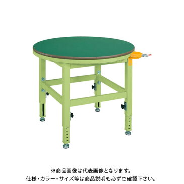 【直送品】サカエ 回転作業台(高さ調整タイプ・ストッパー付) TRT-900FSP