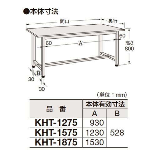 【送料別途】【直送品】サカエ SAKAE 軽量実験用作業台 ダークグレー KHT-1575