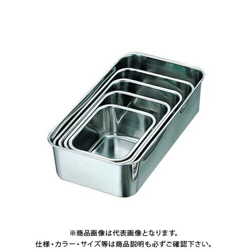 【送料別途】【直送品】スギコ産業 ステンレスバット 深型長バット W321×D186×H85 SA-64