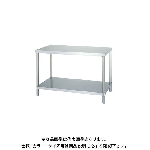 【送料別途】【直送品】シンコー ステンレス作業台(ベタ棚仕様) 1500×450×800 WB-15045