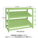 【送料別途】【直送品】サカエ SAKAE RKラック傾斜棚タイプ(連結/3段) W1500×D750×H1200 グリーン RKN-5723SR