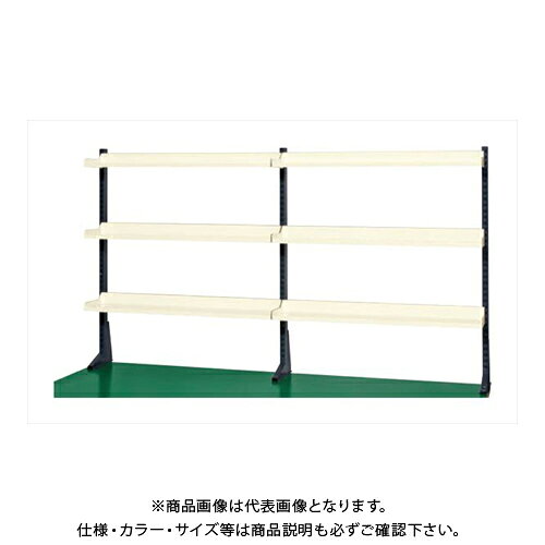 【メーカー】 ●サカエオリジナルブランド 【特長】 ●作業台取付タイプで効率アップ。 ●省スペースに貢献!! 【仕様】 ●間口(mm)：1800 ●奥行(mm)：50 ●高さ(mm)：1010 ●色：(支柱)ダークグレー、(棚板)アイボリー ●均等耐荷重(kg)：60 ●質量(kg)：21 ●グリーン購入法：適合 ●G購入法：○ ●組立式：○ ●組立費別途：○ 【注意】 ※4トントラック(幅：約2.3m)でお届けする場合がございますので、配送箇所までトラックが通行可能か事前にご確認下さい。 ※4トントラックにて配送できない場合には、ご注文をお受けできない場合もございます。 ※KP-L150Tは38mmサカエリューム天板W1500タイプには取付できません。 ※KP-L180Tは38mmサカエリューム天板W1800タイプには取付できません。 ※KP-M150Tは38mmサカエリューム天板W1500タイプには取付できません。 ※KP-M180Tは38mmサカエリューム天板W1800タイプには取付できません。 【関連商品】 【送料別途】【直送品】サカエ SAKAE ポール型架台(棚板付) W1500×D50×H660 (ダークグレー×アイボリー) KP-L150T 【送料別途】【直送品】サカエ SAKAE ポール型架台(棚板付) W1800×D50×H660 (ダークグレー×アイボリー) KP-L180T 【送料別途】【直送品】サカエ SAKAE ポール型架台(棚板付) W1500×D50×H1010 (ダークグレー×アイボリー) KP-M150T &nbsp; &nbsp;