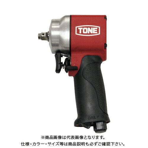 【メーカー】 ●TONE(株) 【特長】 ●小型でハイパワーを実現しました。 ●安定した打撃で反動の少ない機構を採用しました。 ●スイッチの引き具合で無段階の出力調整が可能です。 ●ホースのねじれを防ぐ回転継手です。 ●マグネシウム製ハンマーケースと特殊強化樹脂ボディにより軽量化を実現しました。 【用途】 ●自動車のタイヤ交換、一般作業のボルト・ナットの締付け・緩め作業用。 【仕様】 ●能力ボルト径(mm)：12 ●ソケット差込角(mm)：9.5 ●最大締付トルク(N・m)：370 ●最大締付トルク(N・m)右回転：370 ●無負荷回転数(min［［の−1乗］］)：9000 ●空気消費量(［［M3］］/min)：0.61 ●ホース取付口：Rc1/4（PT1/4） ●排気：下方 ●全長(mm)：108 ●ハンマータイプ：ビッグハンマー ●使用空気圧力：0.62MPa 【注意】 ●締付トルクは目安値です。条件によりトルク値はかわります。 【質量】 ●1.000kg 【関連商品】 【整備セール2021】トネ TONE オイルフィルターレンチ 3FW-63 【整備セール2021】トネ TONE オイルフィルターレンチ 3FW-64 【整備セール2021】トネ TONE オイルフィルターレンチ 3FW-67 【整備セール2021】トネ TONE オイルフィルターレンチ 3FW-74 【整備セール2021】トネ TONE エアーインパクトドライバー（バタフライタイプ） AID2100 【整備セール2021】トネ TONE エアーインパクトレンチ AI4220 【整備セール2021】トネ TONE エアーインパクトレンチ（アングル・ショートタイプ） AIAS4160 【整備セール2021】トネ TONE エア−インパクトレンチ（高圧モデル） AI8360R 【整備セール2021】トネ TONE エアーベルトサンダー ABS20 &nbsp;