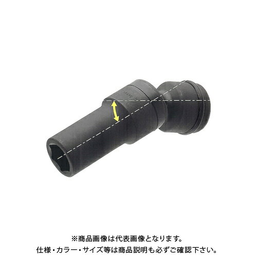 【メーカー】 ●トップ工業(株) 【特長】 ●本管用ボルトにジャストフィット！ ●水道本管やサドル分水栓のナットの締め付けに ●首振り角度30° 【仕様】 ●6角サーフェイス ●差込角：12.7mm(1/2") ●ソケット部奥行：60mm ●対辺寸法： S：24mm 首振り角度：30° 外径D：33mm d：23mm H：24mm ●重量：410g ●梱包寸法(高さ×幅)：160×40mm ●材質：SCM435 【付属品】 ●Oリング・ピン付 【注意】 ※Oリング・ピンを確実に取り付けてからご使用ください。 ※差込角に合ったサイズをご使用ください。 ※ボルト・ナットに対して斜め掛け、浅掛けや過大な力を掛けないでください。破損する恐れがあります。 ※工具の使用目的以外には使用しないでください。 【関連商品】 TOP トップ工業 インパクト用ユニバーサルソケット PUS-624 TOP トップ工業 インパクト用ユニバーサルソケット PUS-627 TOP トップ工業 インパクト用ユニバーサルソケット PUS-630 TOP トップ工業 インパクト用ユニバーサルソケット PUS-632 TOP トップ工業 インパクト用ユニバーサルソケット PUS-636 TOP トップ工業 インパクト用ユニバーサルソケット PUS-641 TOP トップ工業 インパクト用ユニバーサルソケット PUS-646 TOP トップ工業 インパクト用本管ユニバーサルソケット PUS-430L &nbsp; &nbsp;