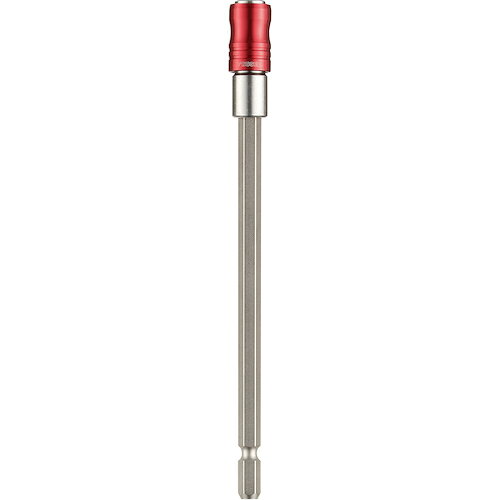 【メーカー】●(株)ベッセル【特長】●チャック径13mm。●狭く奥まったところもしっかり届く。●引きタイプのスリーブチャックで、装着したビットが落ちにくい。●両頭ビットやソケット、六角軸つき砥石やブラシも使える。●軸部はダイハード鋼全身焼入で、ねじれや曲がりに強い。●耐腐食性に優れたアルマイト仕上げのアルミスリーブ。●カラーでサイズを色分け。【仕様】●チャック外径：13mm●色：赤●差込角(mm)：6.35●全長(mm)：150●質量：48g