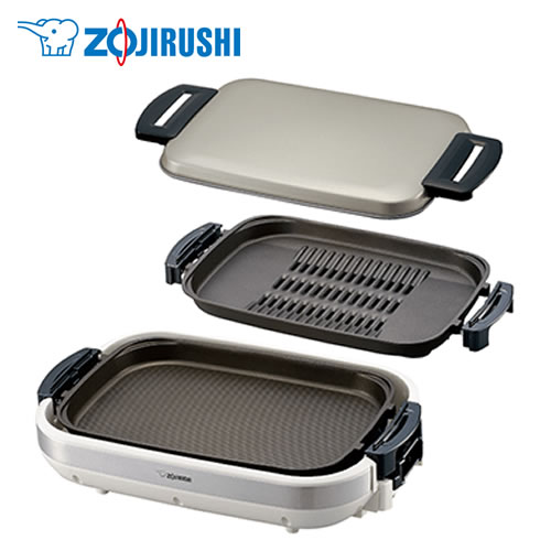 [EA-JB20-SA] ホットプレート やきやき 象印 ホットプレート プレート2枚タイプ 2.5mロングコード シルバー 【送料無料】