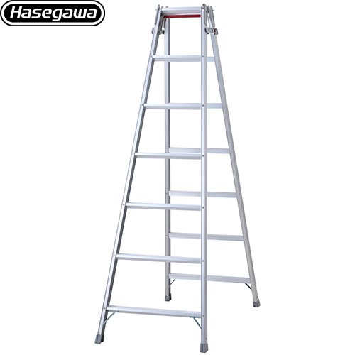 [RD-21c] 長谷川工業 はしご・脚立 はしご兼用脚立 RD 7段 最大使用質量：100kg 幅広踏ざん 【送料無料..