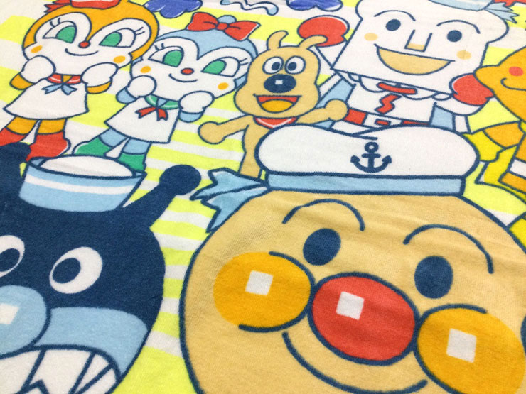 アンパンマン ベビーお昼寝ケット タオルケット 85×115 マリン イエロー 201018