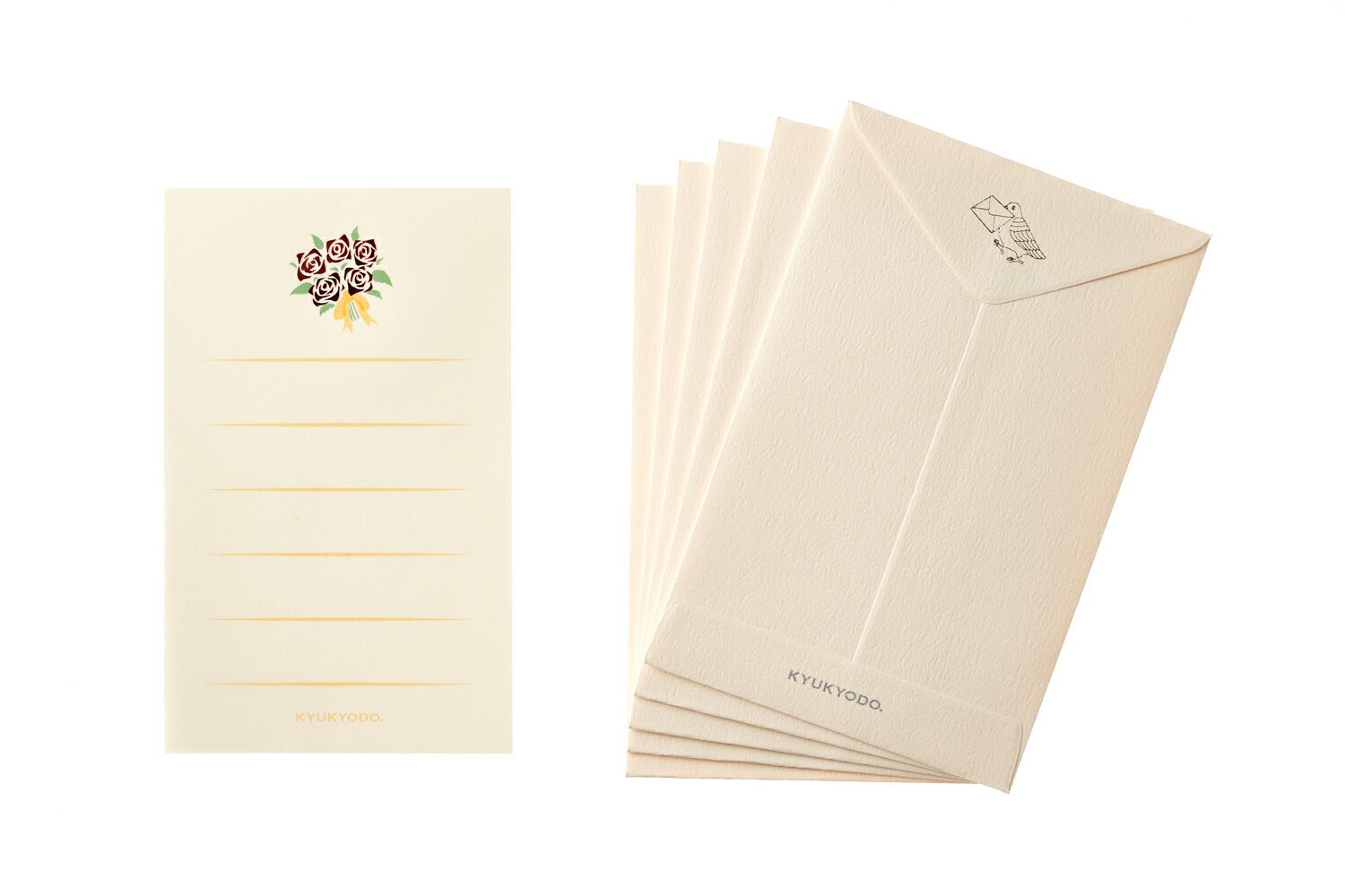 ミニレターセット HITOKOTO 薔薇