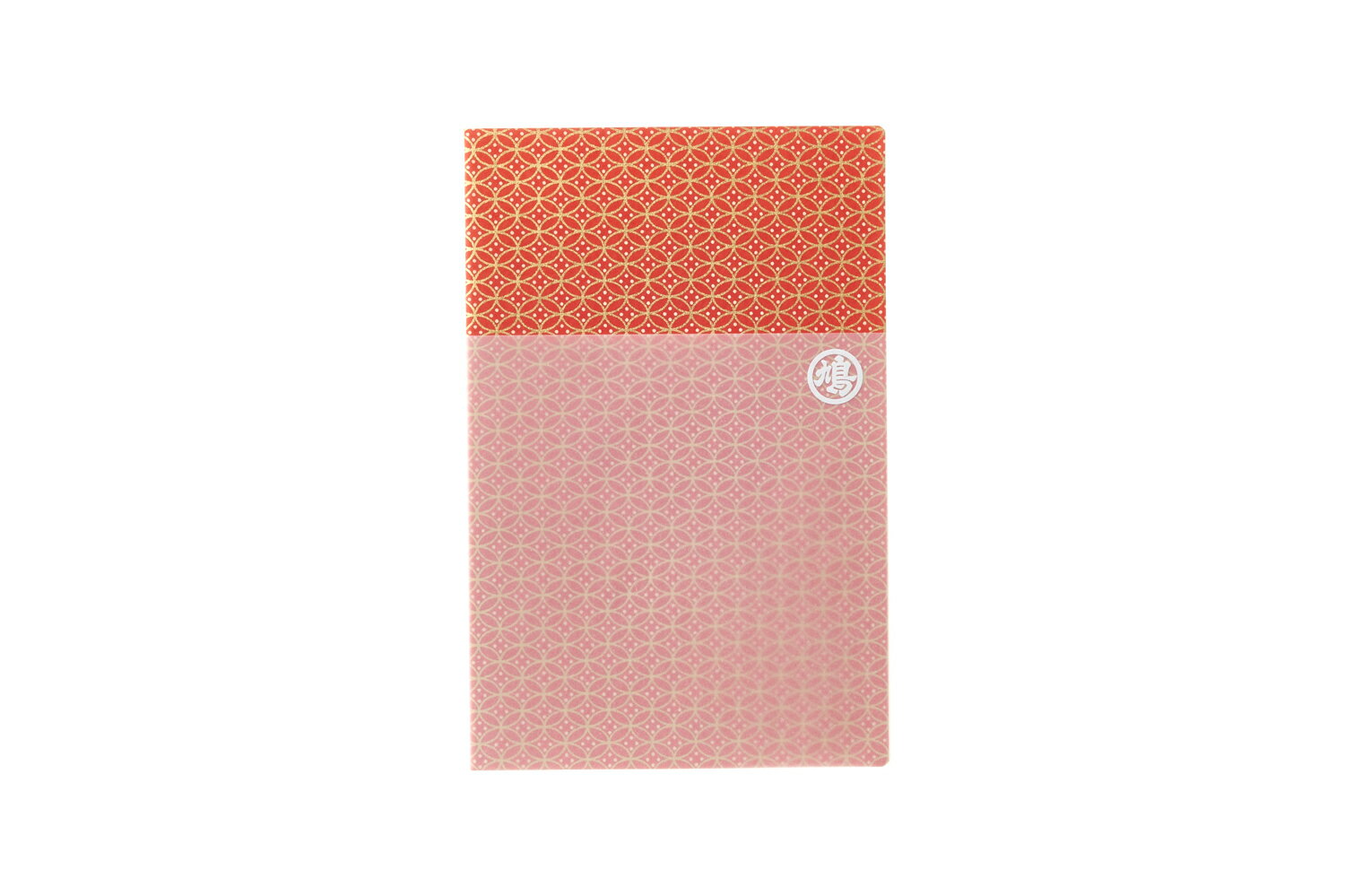 マル鳩ノート 綸子・赤（方眼／A6サイズ）