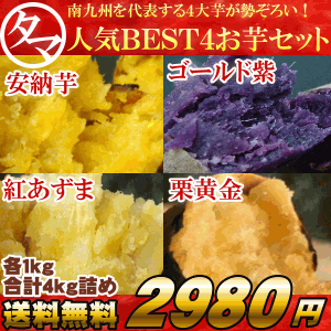 【送料無料】南九州最強のお芋4種セット