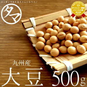 【送料無料】九州産 大豆 500g（令和4年度産 ダイズ）楽天市場特別価格で「大豆」販売中！生大豆 大豆の栄養 国産 大…