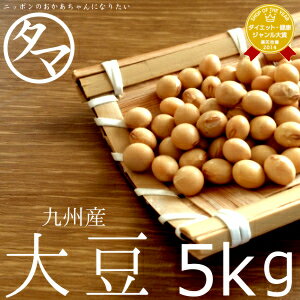 【送料無料】九州産大豆 5kg（令和4
