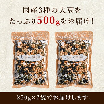 豆 ランキング1位！国産煎り大豆ミックス 1000円ポッキリ 送料無料大豆の栄養をサクサク食べれる無添加ヘルシーな豆おやつ 焙煎大豆・黒豆・青大豆ミックス 大容量500g|煎り豆 炒り大豆 炒り豆 お菓子 おつまみ タンパク質 ギフト プチギフト 母の日 食べ物 お菓子