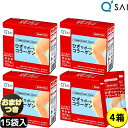 商品情報 【機能性表示食品　届出番号：A21】＜届出表示＞キューサイのひざサポートコラーゲン15袋本品にはコラーゲンペプチドが含まれるので、膝関節の曲げ伸ばしを助ける機能があります。膝関節が気になる方に適した食品です。 ●ひざ関節の動きが気になり始めた方、立ち座りがつらい方、長時間歩くのがつらくなってきた方 ●3つの軟骨成分「コラーゲン」「ヒアルロン酸」「コンドロイチン」は、年齢と共に減少してしまいます。 ●1日1袋の飲用がお勧めです。 メーカー希望小売価格はメーカーカタログに基づいて掲載していますこちら　ひざサポートコラーゲン15袋コーナー 1箱の価格(こちら)×4箱＝12,328円(税込)から18％OFFです。商品説明商品名 キューサイ ひざサポートコラーゲン15袋内容量1箱15袋（約15日分） 原材料名 コラーゲンペプチド（ゼラチンを含む）（国内製造）、コンドロイチン硫酸含有ムコ多糖たんぱく（豚肉を含む）／ヒアルロン酸 お召し上がり方 ・初めてお召し上がりになる方やご高齢の方は、ご自身の体質や体調に合わせて、少量ずつ(半分量)からお試しください。 ・一日摂取目安量：1日あたり5gを目安にお召し上がりください。・摂取の方法：1日あたり5g（1袋）を目安にお好みの飲み物と一緒にお召し上がりください。栄養成分表示 （1袋（5g）あたり）：●エネルギー:18.7kcal、たんぱく質:4.66g、脂質:0.00g、炭水化物:0.02g、食塩相当量:0.006&#12316;0.069g、機能性関与成分:コラーゲンペプチド（ヒドロキシプロリン換算）4.0g、ヒアルロン酸:15mg、コンドロイチン硫酸含有ムコ多糖たんぱく:40mg 保存方法・直射日光・高温多湿を避けて保存してください。・乳幼児の手の届かないところに保管してください。 ・開封後は、お早めにお召し上がりください。ご注意・医師よりたんぱく質の摂取制限を受けている方は、ご利用を避けてください。 ・原材料名をご確認の上、食物アレルギーのある方は召し上がらないでください。 ・体質や体調により、まれに体に合わない場合があります。 ・本品は、多量摂取により疾病が治癒したり、より健康が増進するものではありません。一日摂取目安量を守ってください。・本品は、事業者の責任において特定の保健の目的が期待できる旨を表示するものとして、消費者庁長官に届出されたものです。ただし、特定保健用食品と異なり、消費者庁長官による個別審査を受けたものではありません。 ・本品は、疾病の診断、治療、予防を目的としたものではありません。 ・本品は、疾病に罹患している者、未成年者、妊産婦（妊娠を計画している者を含む。）及び授乳婦を対象に開発された食品ではありません。 ・疾病に罹患している場合は医師に、医薬品を服用している場合は医師、薬剤師に相談してください。 ・体調に異変を感じた際は、速やかに摂取を中止し、医師に相談してください。 ※ パッケージは予告なく変更になる場合がございます。 食生活は、主食、主菜、副菜を基本に、食事のバランスを。