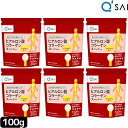 キューサイ ヒアルロン酸コラーゲン スーパー 100g6袋まとめ買い 膝サポート コラーゲン ペプチド 粉末 ひざサポート コラーゲンパウダー 膝の痛み 関節 サプリメント 健康食品 軟骨成分 美容 イソフラボン カルシウム キュウサイ ひざコラ