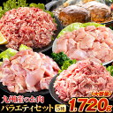 楽天九州風土　楽天市場店【新商品発売！】総重量1,720g! お肉5種 バラエティセット 肉 豚肉 鶏肉 ハンバーグ 5種 大容量 福袋 切り落とし 豚ミンチ 国産 豚 ミンチ うまかチキン 若鶏 モモ肉 むね肉 デミグラス 《4月下旬頃～5月中旬頃出荷予定》