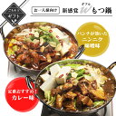 【クーポン配布中】ありがとうショップ九州のごちそう便 冬ギフト 野菜を入れるだけ!! お一人様向け新感覚Wもつ鍋定番のカレー味&パンチの強いニンニク味噌味 詰め...