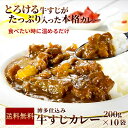 送料無料 牛すじカレー 200g×10パック【お取り寄せ 常温保存 レトルト 博多 惣菜 カレー 詰め合わせ ギフト お歳暮 グルメ 食品 】