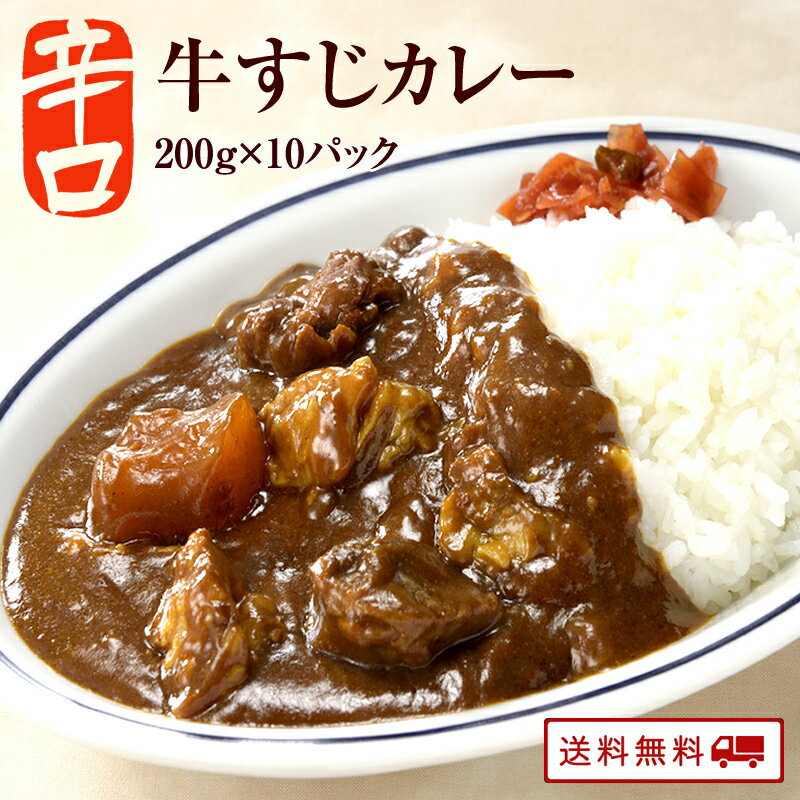 【ポイント3倍&クーポン配布中】 辛口新登場 辛口 牛すじ カレー 200g x 10パック レトルト カレー 常温保存 スパイス カレー ポイント消化 カレー粉 ギフト ご当地グルメ 詰め合わせ B級グル…