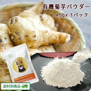 【クーポン配布中】ありがとうショップ九州のごちそう便 菊芋 パウダー 45g x 1パック イヌリン きくいも キクイモ 送料別 熊本県産 5月特集号