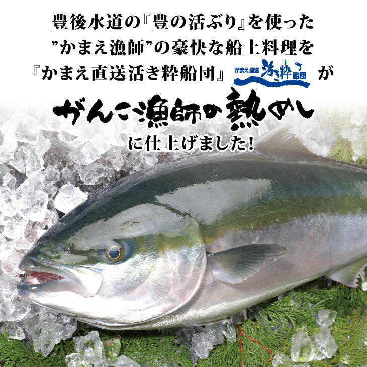 【送料無料】 ブリの漬け丼 1箱4人前 がんこ漁師の熱めし ぶり 大分 【冷凍便】 ギフト 贈り物 お歳暮 海鮮丼 九州 土産