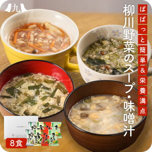 野菜スープ おいしい野菜たっぷりスープ・味噌汁 お試し 8個セット ポスト投函 メール便 買い回り ニラ玉 なす オクラ トマト おくら スープ JA柳川 味噌汁 九州 お取り寄せ グルメ 送料無料