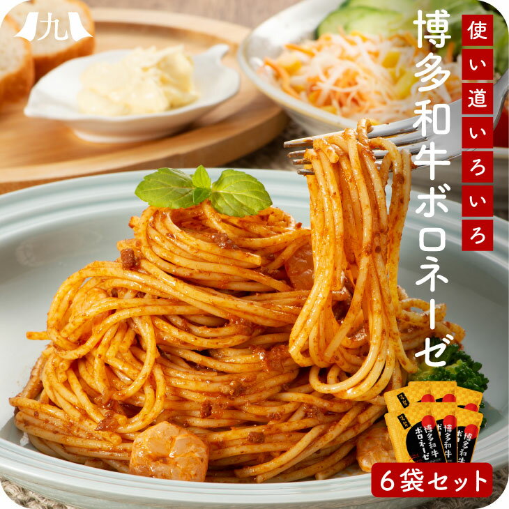 博多和牛 ボロネーゼ 120g×6袋 パスタソース 福岡 博多 和牛 ミート パスタ スパゲッティ うどん ドリア レトルト パウチ 簡単 ご飯 手軽 弁当 九州 お取り寄せ グルメ ギフト プレゼント 贈り物 送料無料